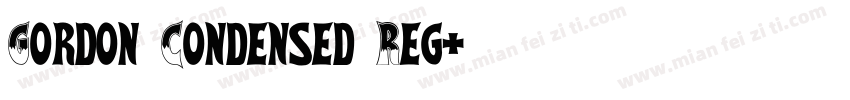 Gordon Condensed Reg字体转换